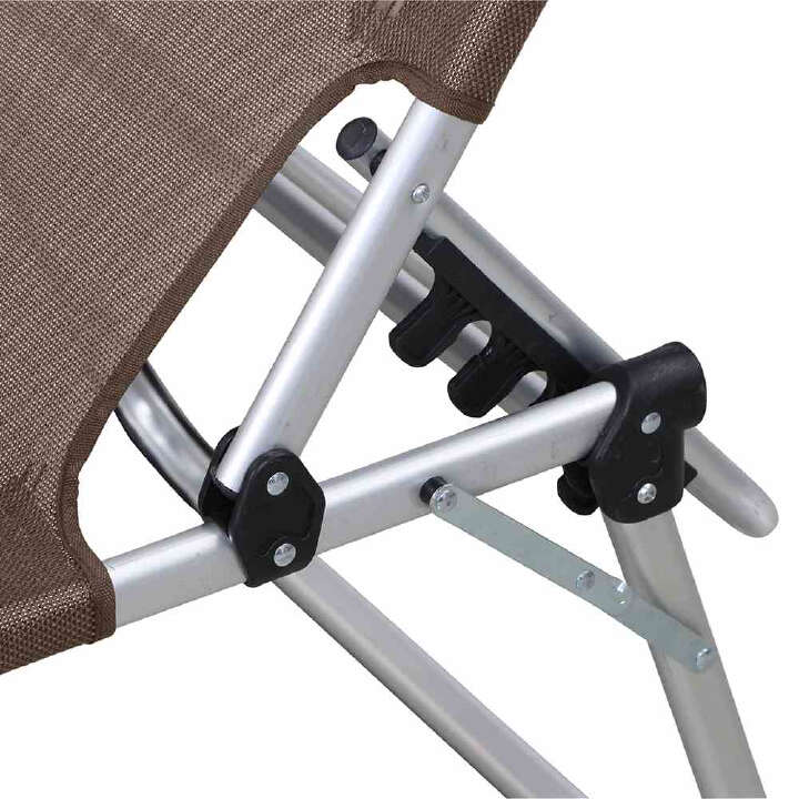 SIENA GARDEN Aluminium Klappliege Sole taupe